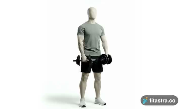 Standing Dumbbell Upright Row: demonstration