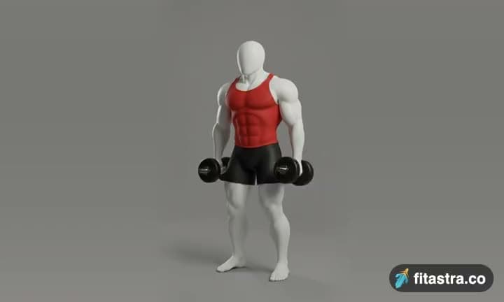 Dumbbell Alternate Bicep Curl: demonstration