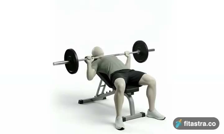 Barbell Incline Bench Press - Medium Grip: demonstration