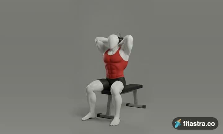 Seated Triceps Press: demonstration