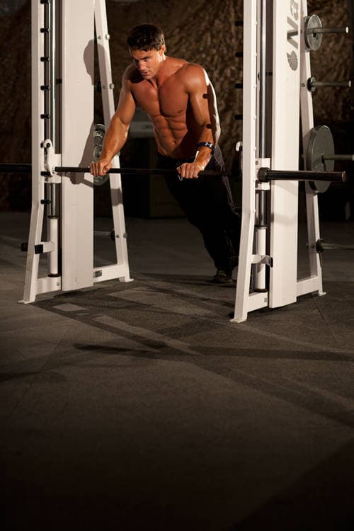 Incline Push-Up Medium: start and finish position